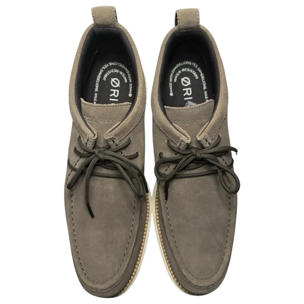 Cole Haan Men's Size 10 Wren Brown Gray Suede ØriginalGrand Moc Toe Chukka Boots